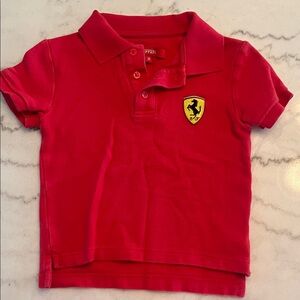 Ferrari Kids Polo in Bold Red